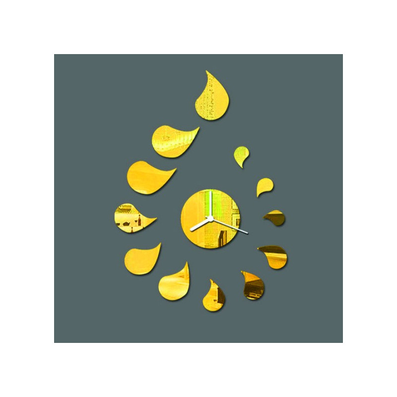 ROZMARIN csepp alakú matricás falióra saját kezűleg