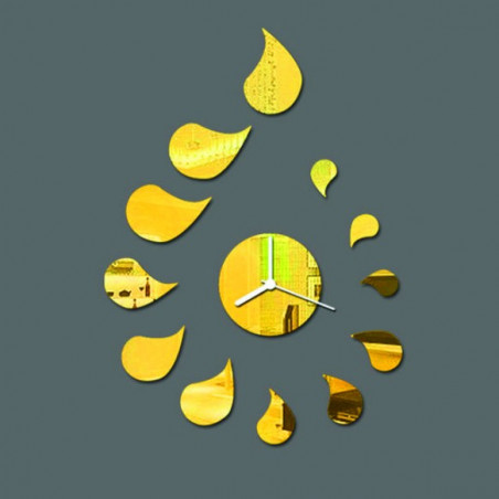 ROZMARIN csepp alakú matricás falióra saját kezűleg