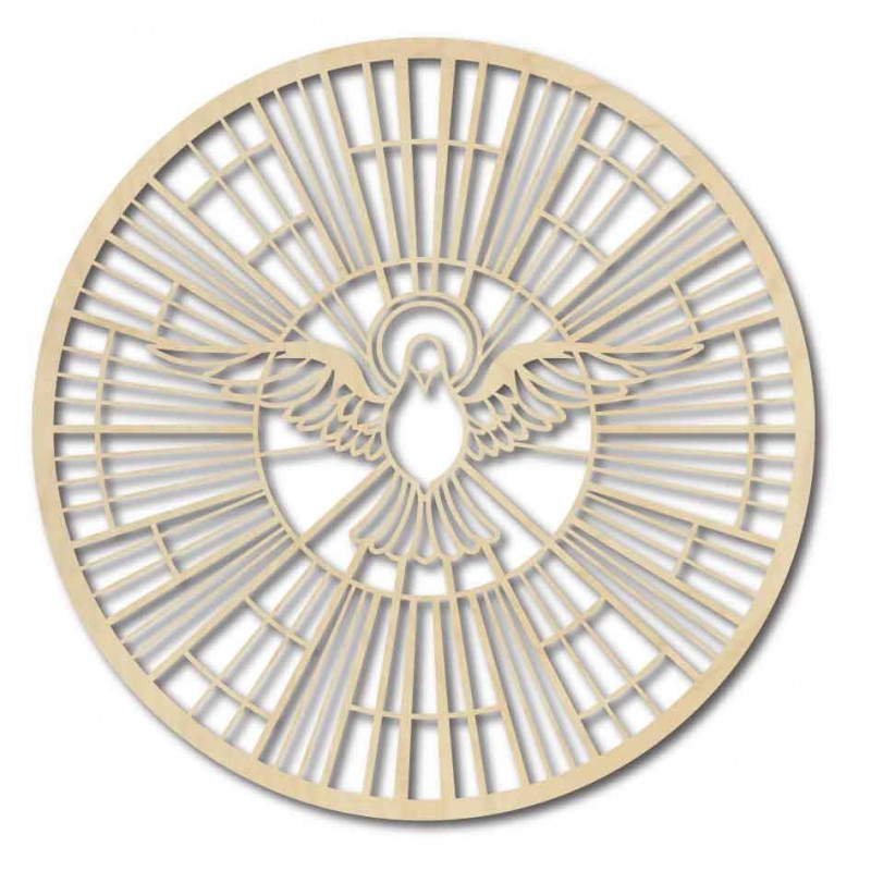 Fából készült galambkép - a Szentlélek szimbóluma