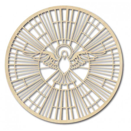 Fából készült galambkép - a Szentlélek szimbóluma