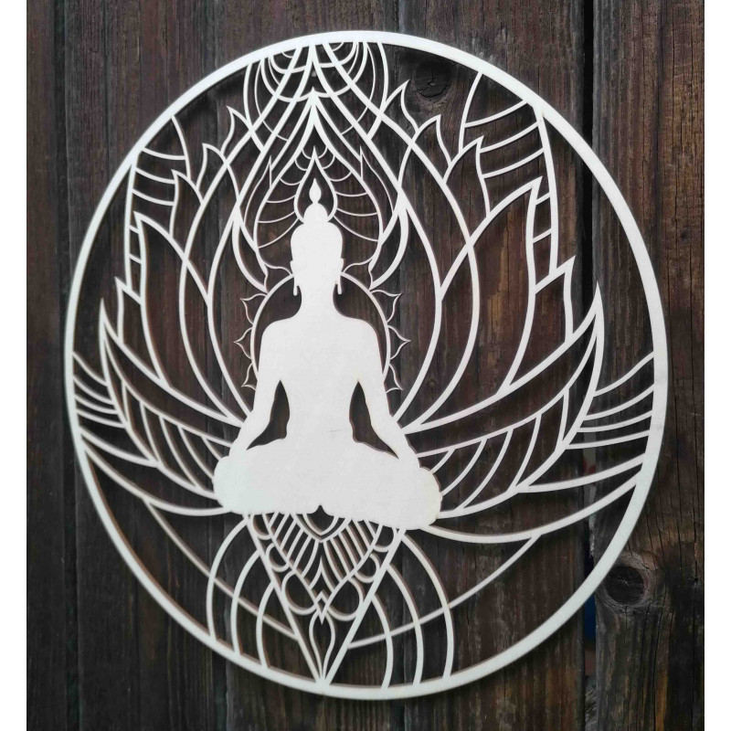 Falfestmény mandala és Buddha - SZOBA