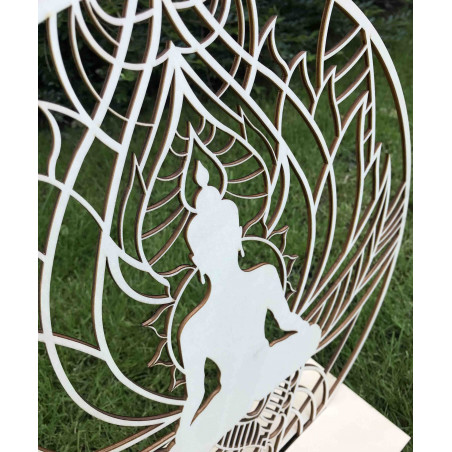 Falfestmény mandala és Buddha - SZOBA