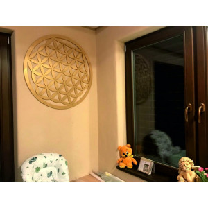 Fából készült mandala mint a festmény a falra díszített rétegelt lemez MANDALA