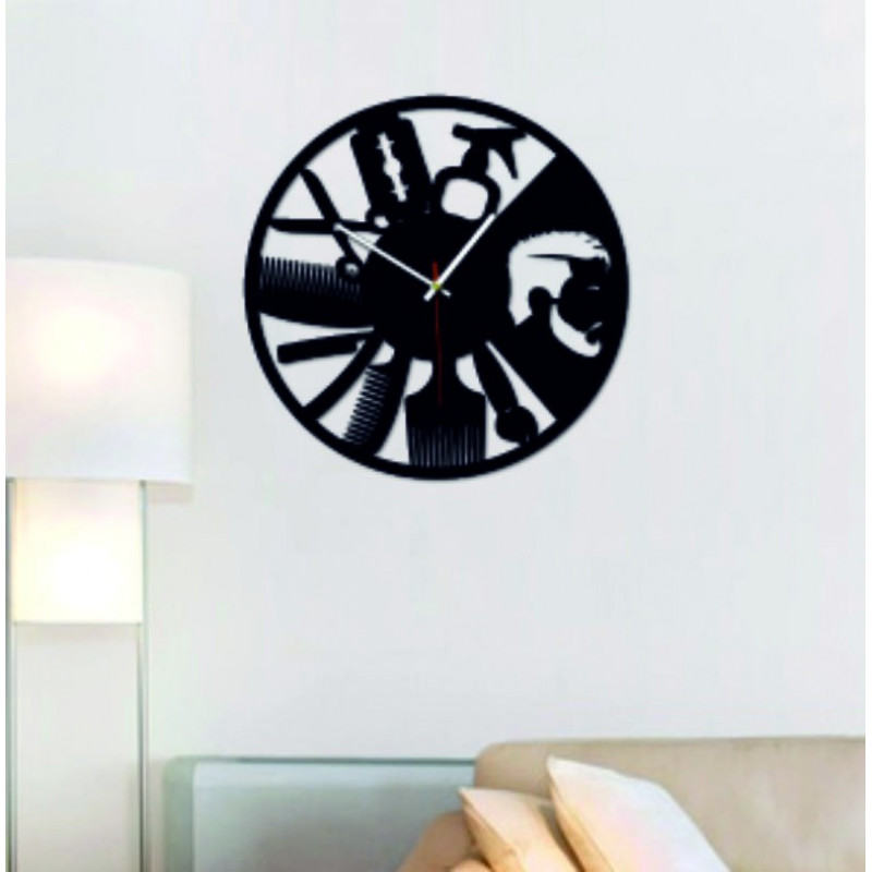 SENTOP - Modern wall clock for the OMARR salon and black X0098