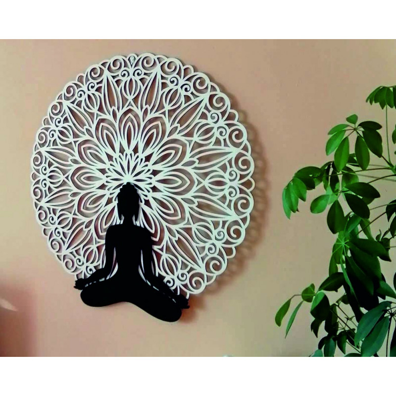 Sentop - Mandala 3D-s kép a Buddha mandala színes design falán