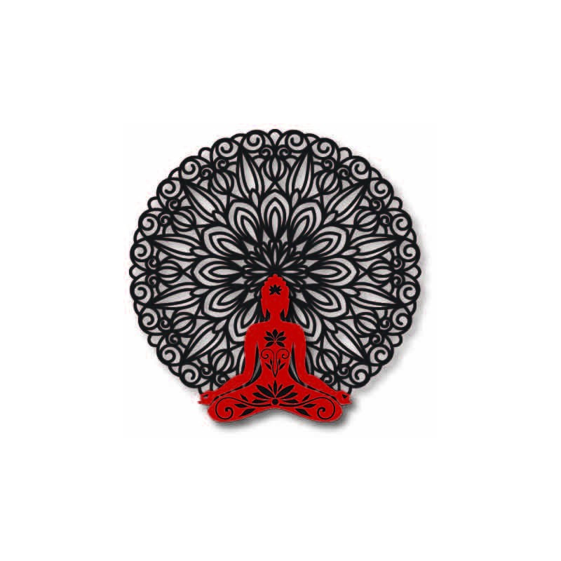 3D falfestmény Buddha mandalában 50, 70, 90 cm