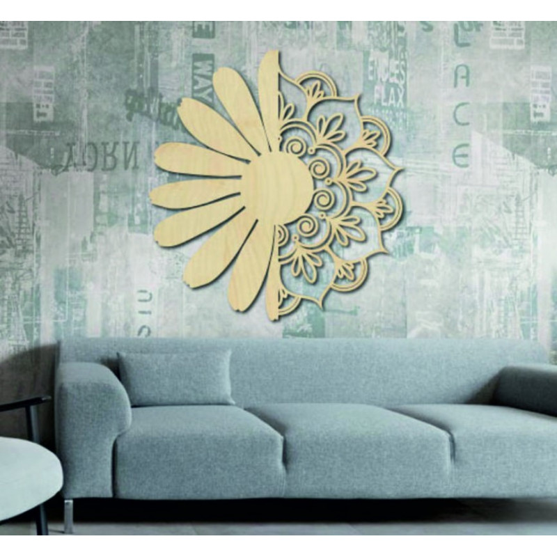 Falfestmény virág - MARGARET