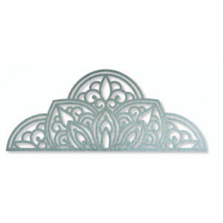 Fából készült falfestmény fél mandala - BOHEMIA