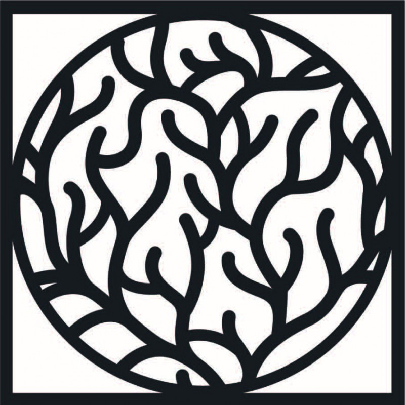 Modern falfestmény ágakból keretben - STEITI