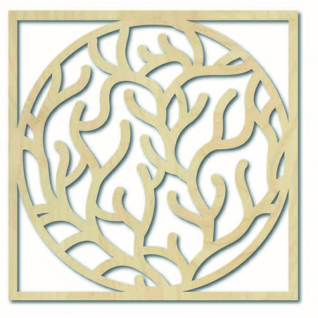 Modern falfestmény ágakból keretben - STEITI