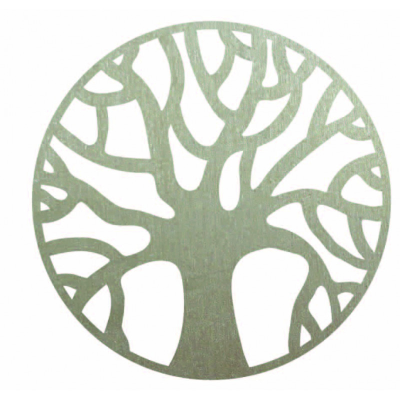 Fából készült falikép ágakkal körben - POCCITT