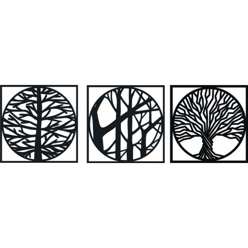 Stylesa - 3 darabos festmény a falon DESIRROO