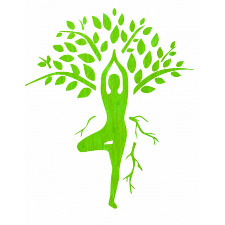 Falfestmény jógi és fa - HARMÓNIA