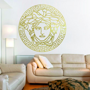 Sentop - Modern festmény a medúza falán - fa dekoráció