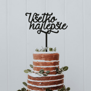 Plastic topper - cake decoration "Happy birthday" - Size...