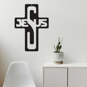 Fa dekoráció - Jézus, méret: 260x187 mm
