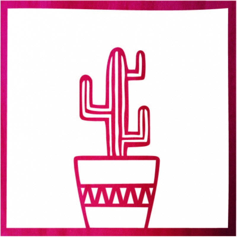 Modern falfestmény kaktusz