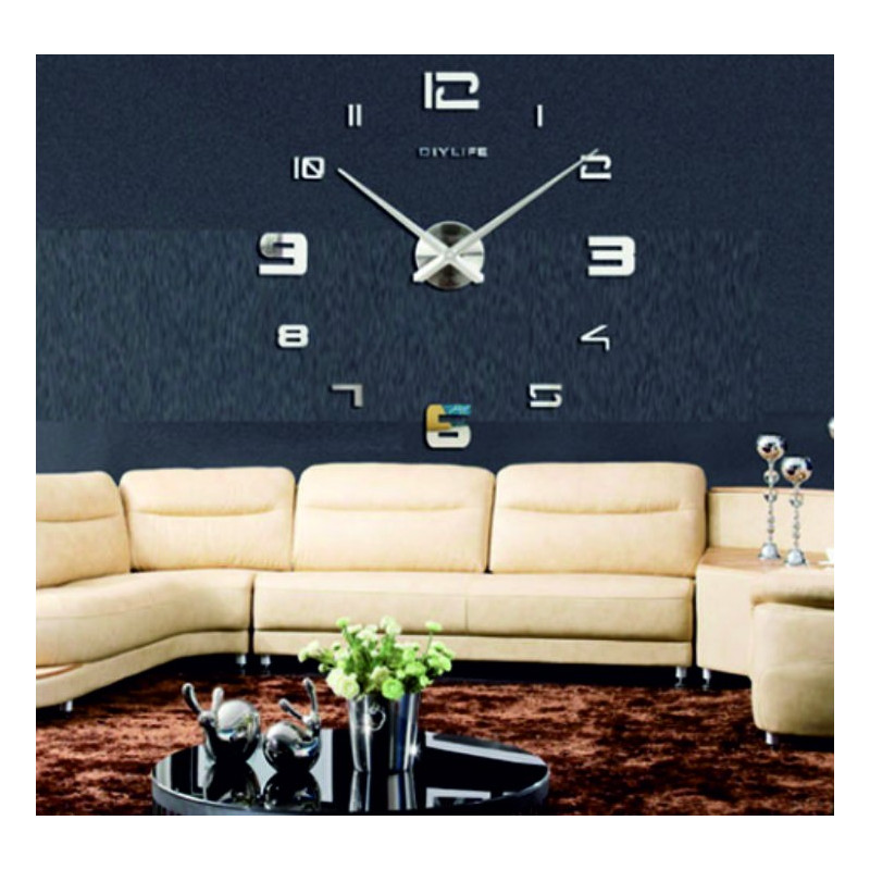 Öntapadós tükrös falióra PROFI CLOCK 3D