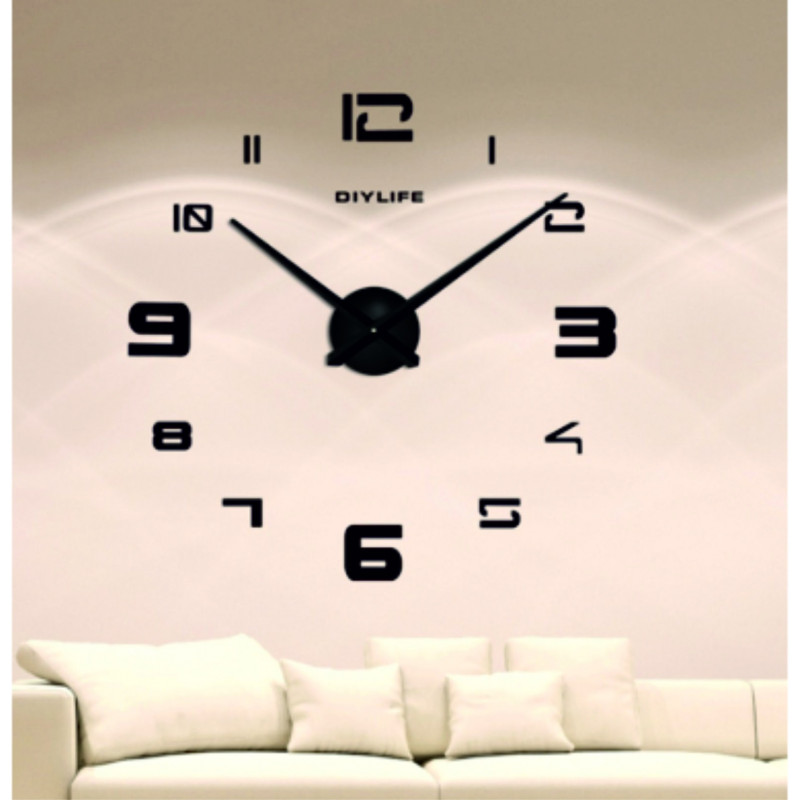 Öntapadós tükrös falióra PROFI CLOCK 3D