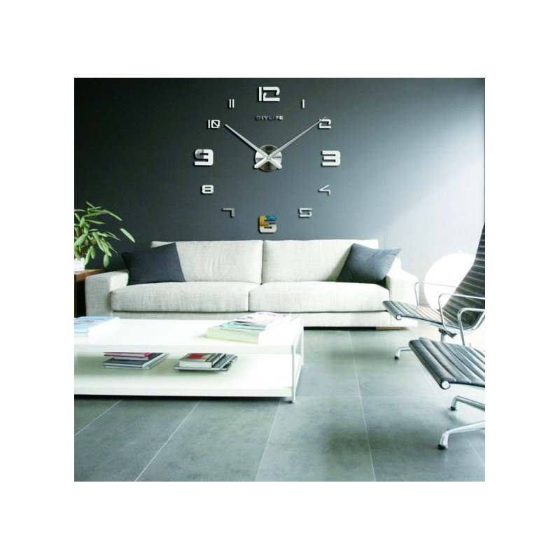 Öntapadós tükrös falióra PROFI CLOCK 3D