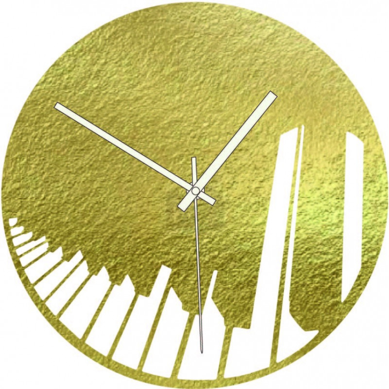 Fából készült óra zongora szimfónia fekete és...