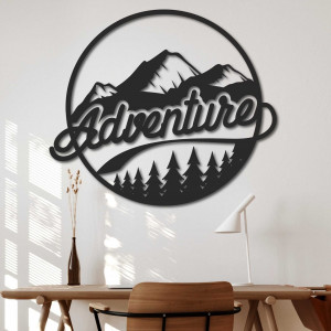 Wooden painting on the wall with a natural motif - ADVENTURE | SENTOP