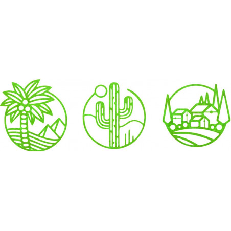 Háromrészes falfestmény, Szahara - ARAHSA