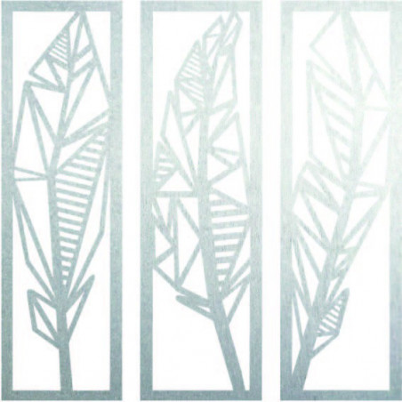 Modern háromrészes festmény Banánlevelek - MUSACEAE