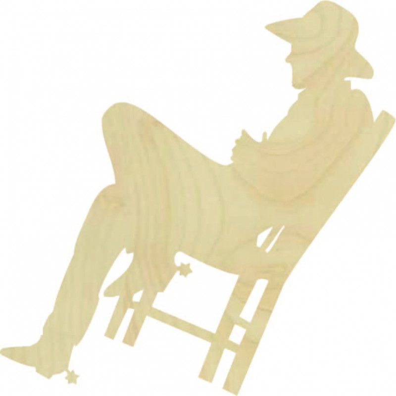 Elegáns fa kép a falon - COWBOY | SENTOP