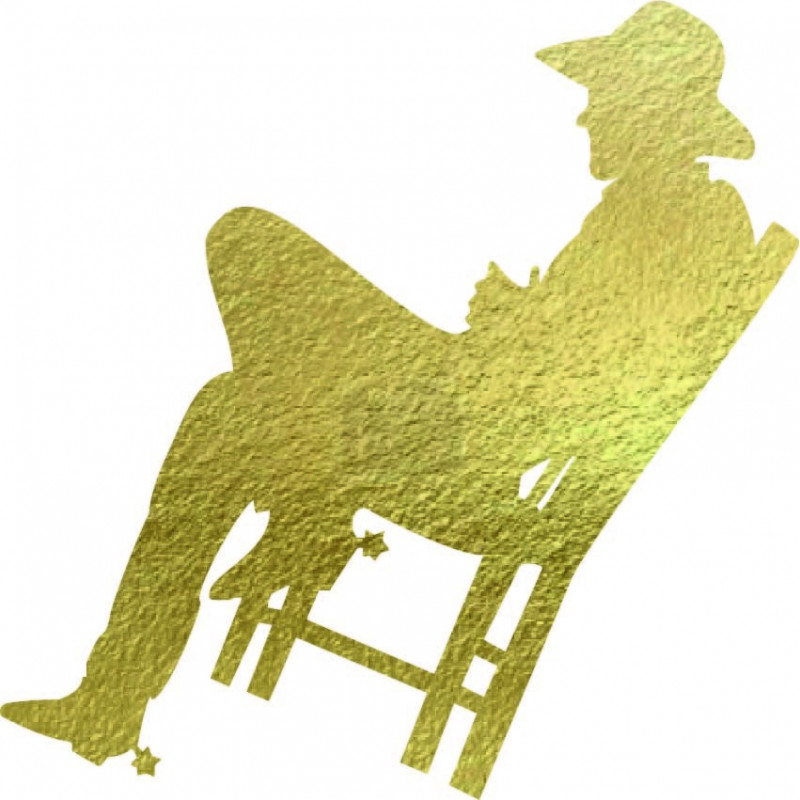 Elegáns fa kép a falon - COWBOY | SENTOP