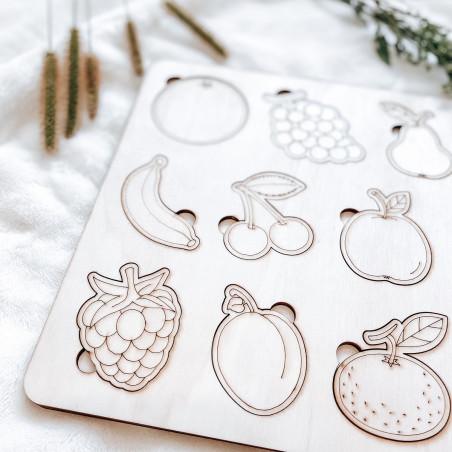 Fa montessori betét gyerekeknek - GYÜMÖLCS | SENTOP