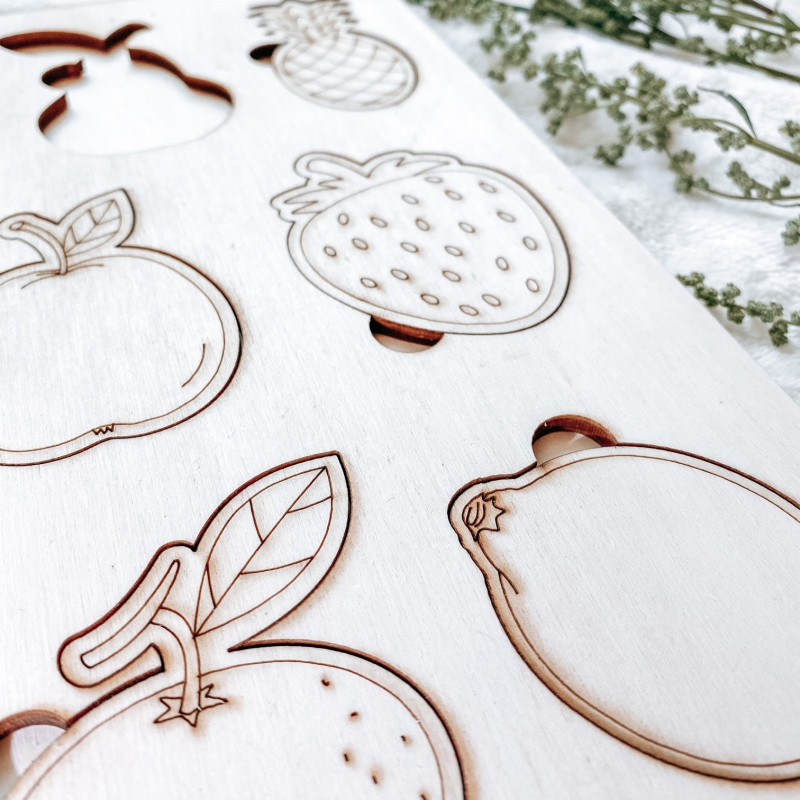 Fa montessori betét gyerekeknek - GYÜMÖLCS |...