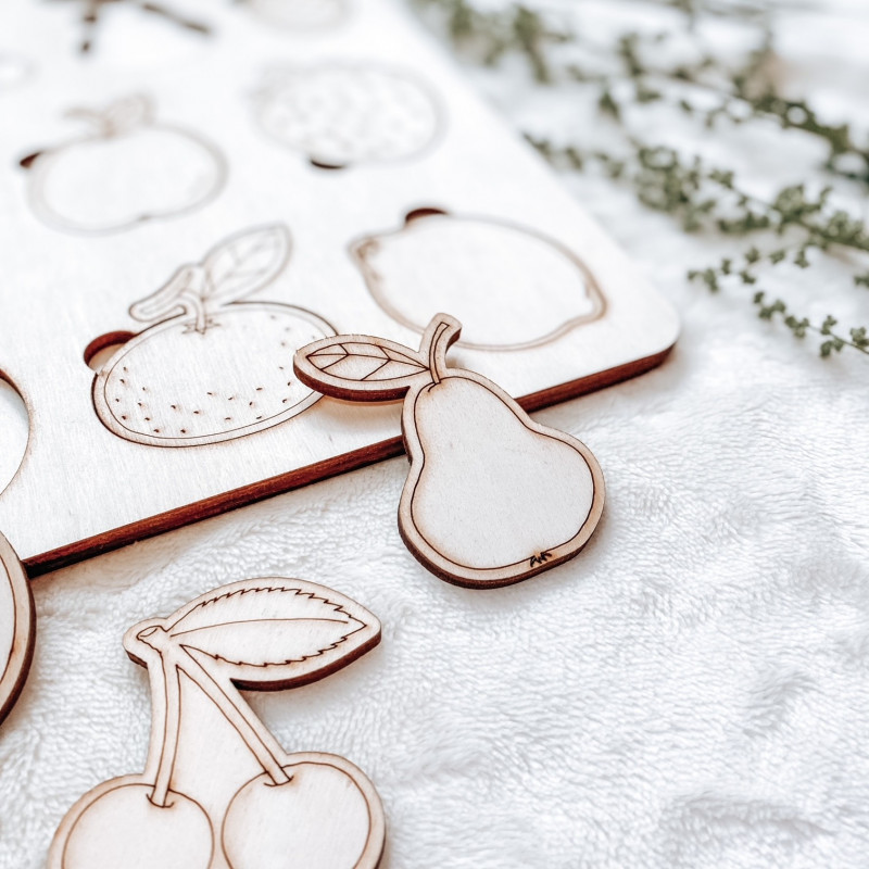 Fa montessori betét gyerekeknek - GYÜMÖLCS |...