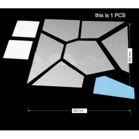 Dekoratív tükrök. Tükörmatricák falra, képként vagy dekorációként, 3D akrilmatrica