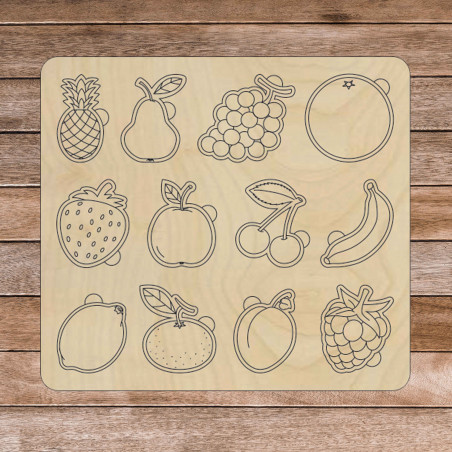 Fa montessori betét gyerekeknek - GYÜMÖLCS | SENTOP