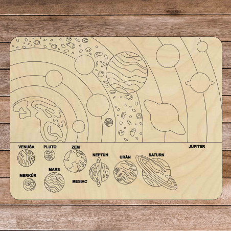 Fa montessori puzzle - Naprendszer 10 db | SENTOP