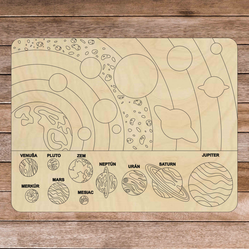 Fa montessori puzzle - Naprendszer 10 db | SENTOP