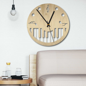 Wall Clock kotta és zongora - HORTO