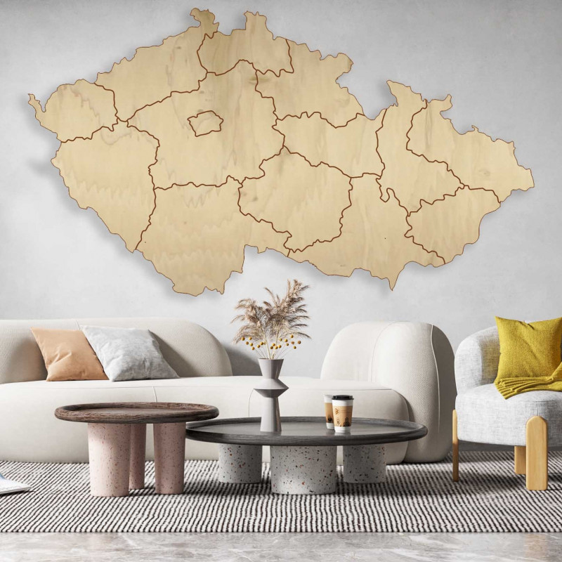 Puzzle fa falitérkép Csehország