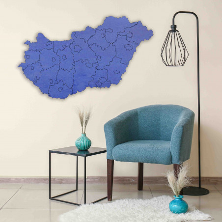 Magyarország fából készült falitérkép - 40 db | SENTOP M005