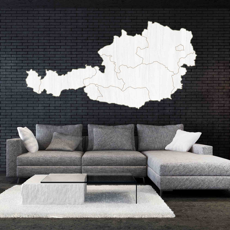 Fa térkép Ausztria falán - 10 db | SENTOP