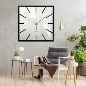 Modern tükrös falióra elegáns belső térbe 2