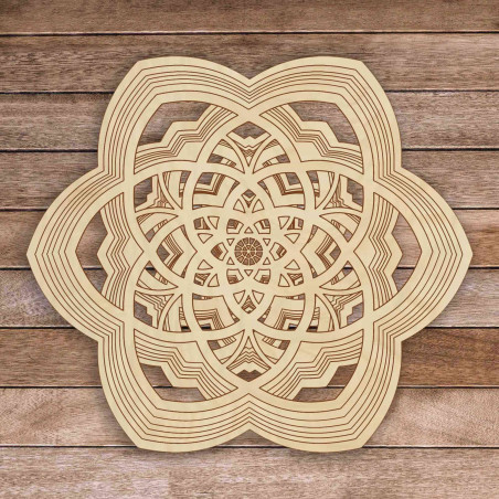 3D-s kép Sentop Mandala a béke természetes 90 x 100 cm-ig
