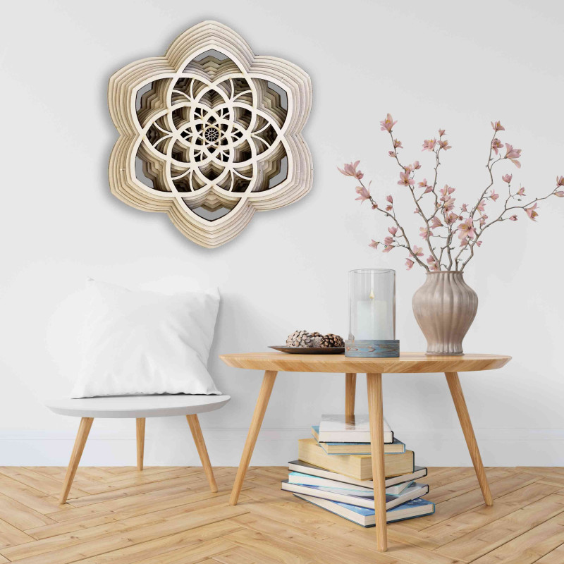 3D-s kép Sentop Mandala a béke természetes 90 x...