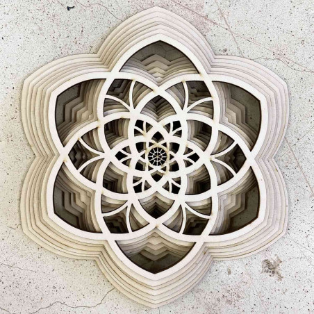 3D-s kép Sentop Mandala a béke természetes 90 x 100 cm-ig