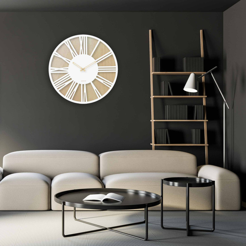 Római számokkal díszített fa falióra - Sentop |...