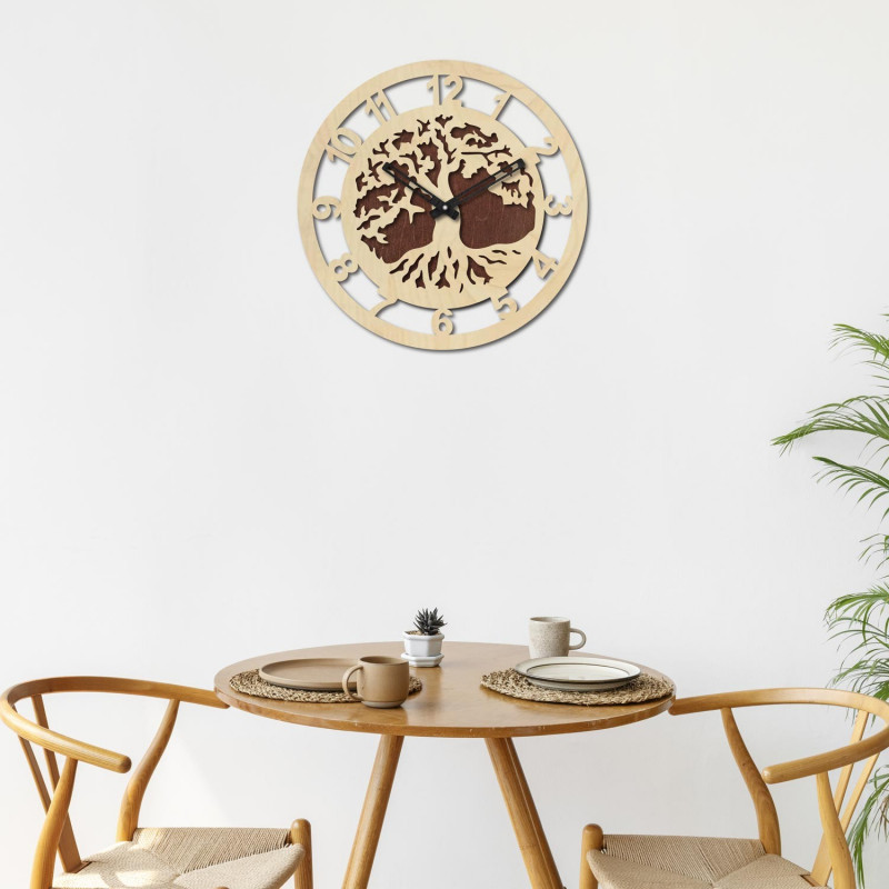 Falióra fa arab számokkal - ALECHELY