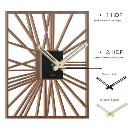 Fa falióra | HDFK038 | wenge diófa