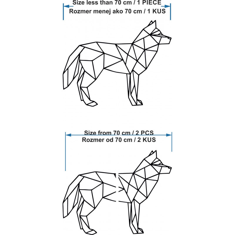 Geometrikus falfestmény farkas - ÉVEK
