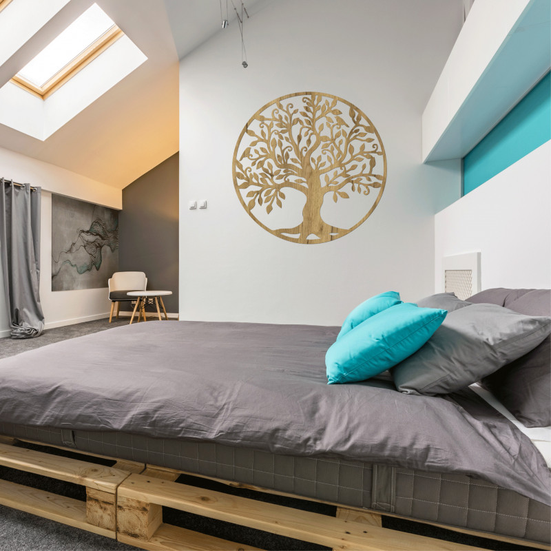 Elegáns, fából készült Életfa, ideális kiegészítője a nappalinak